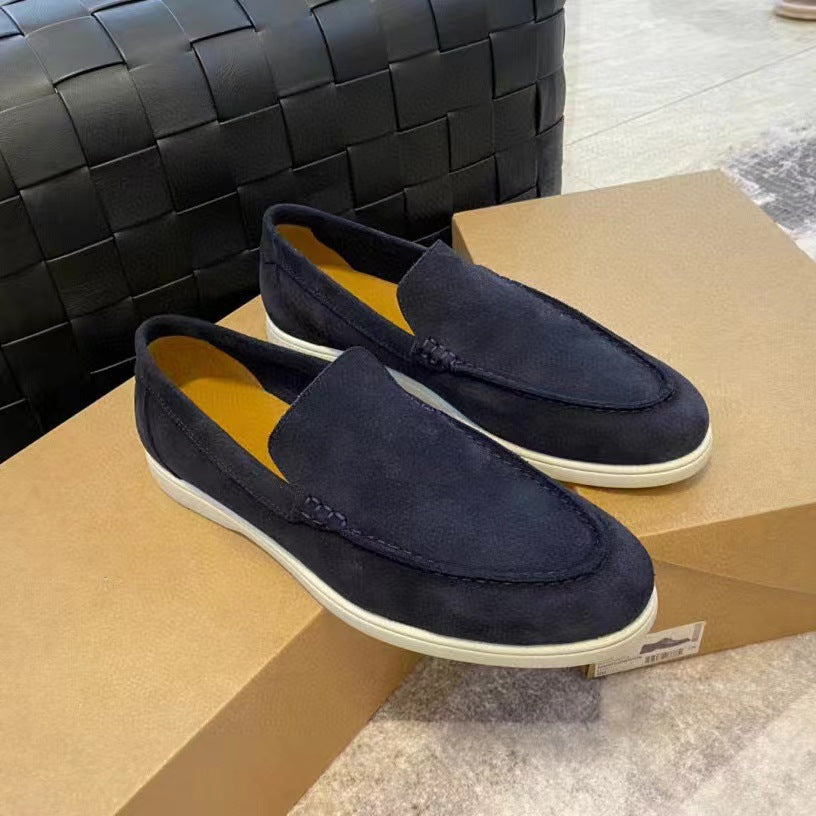 Men's Classic Suede Slip-On Loafers | ventumra
