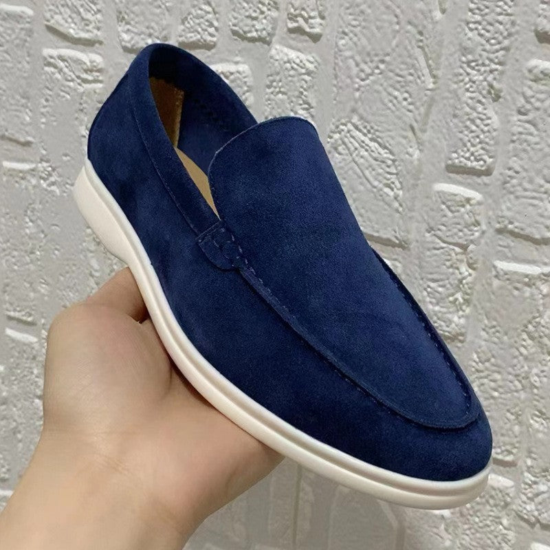 Men's Classic Suede Slip-On Loafers | ventumra