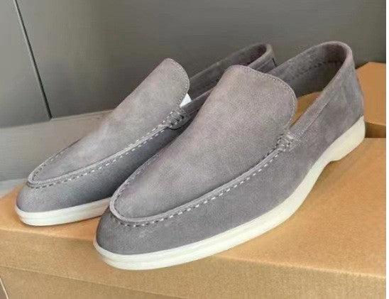 Men's Classic Suede Slip-On Loafers | ventumra