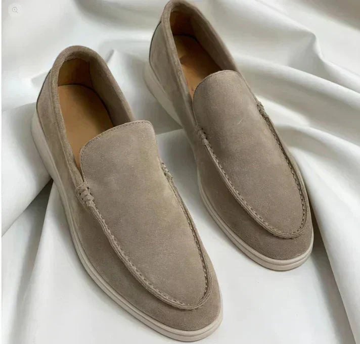 Men's Classic Suede Slip-On Loafers | ventumra