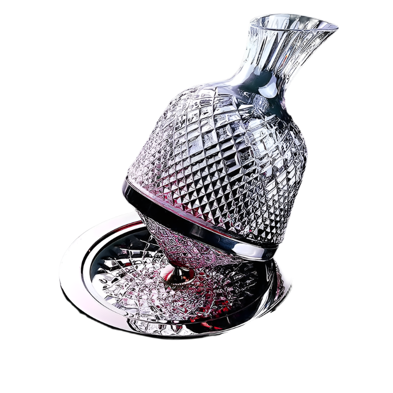 Spinning Crystal Beverage Carafe - Elegant Table Accent | ventumra