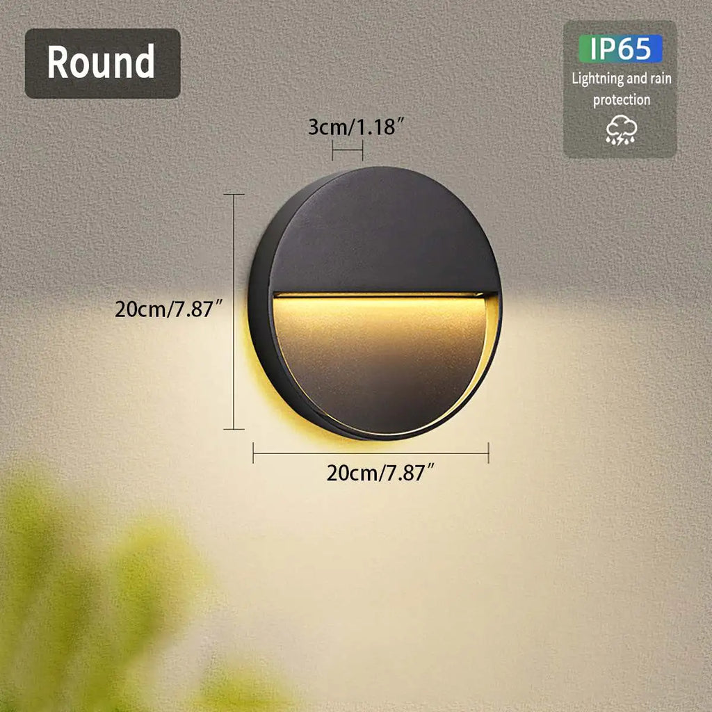 Round Or Square Outdoor Waterproof Wall Light | Ventumra