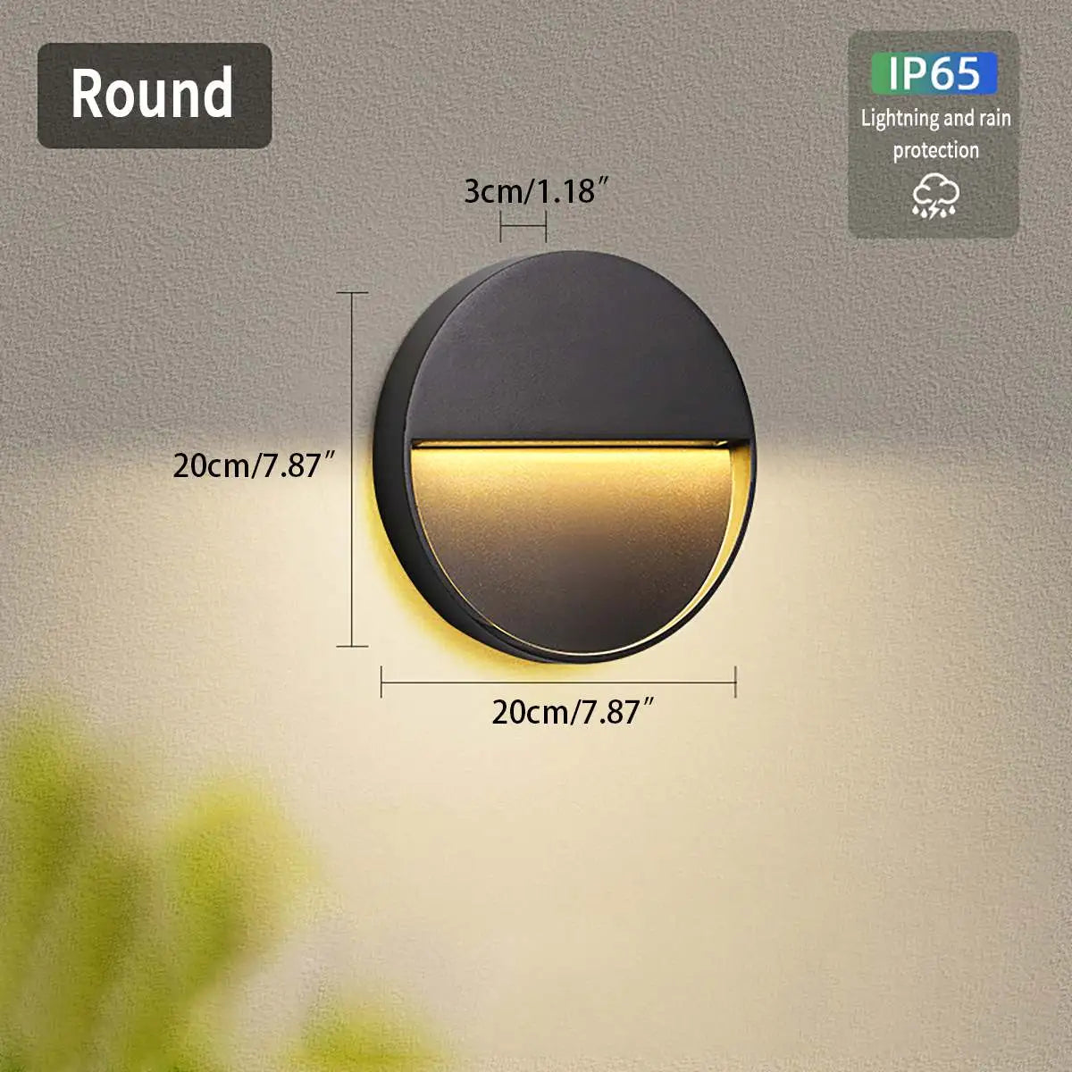 Round Or Square Outdoor Waterproof Wall Light | Ventumra