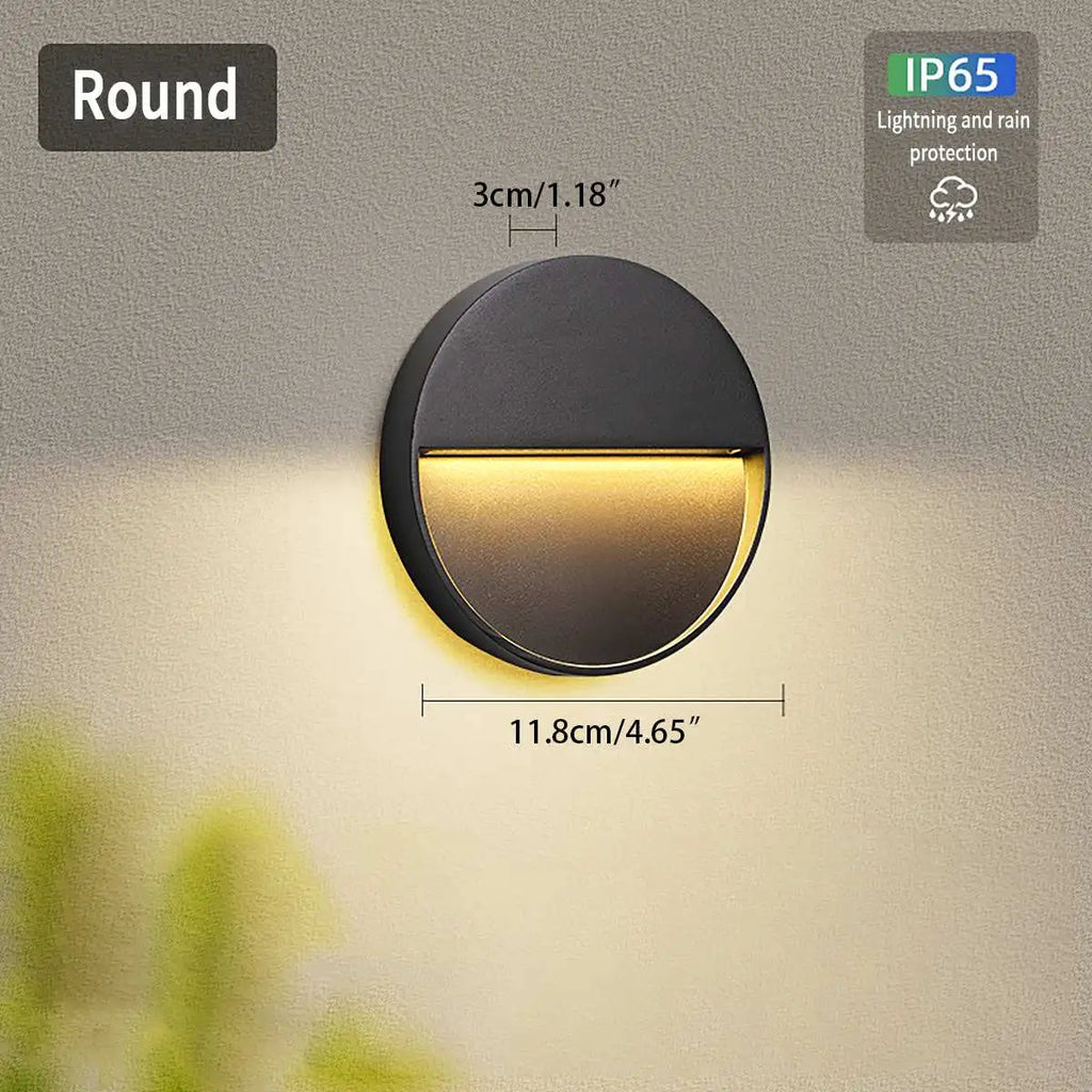 Round Or Square Outdoor Waterproof Wall Light | Ventumra