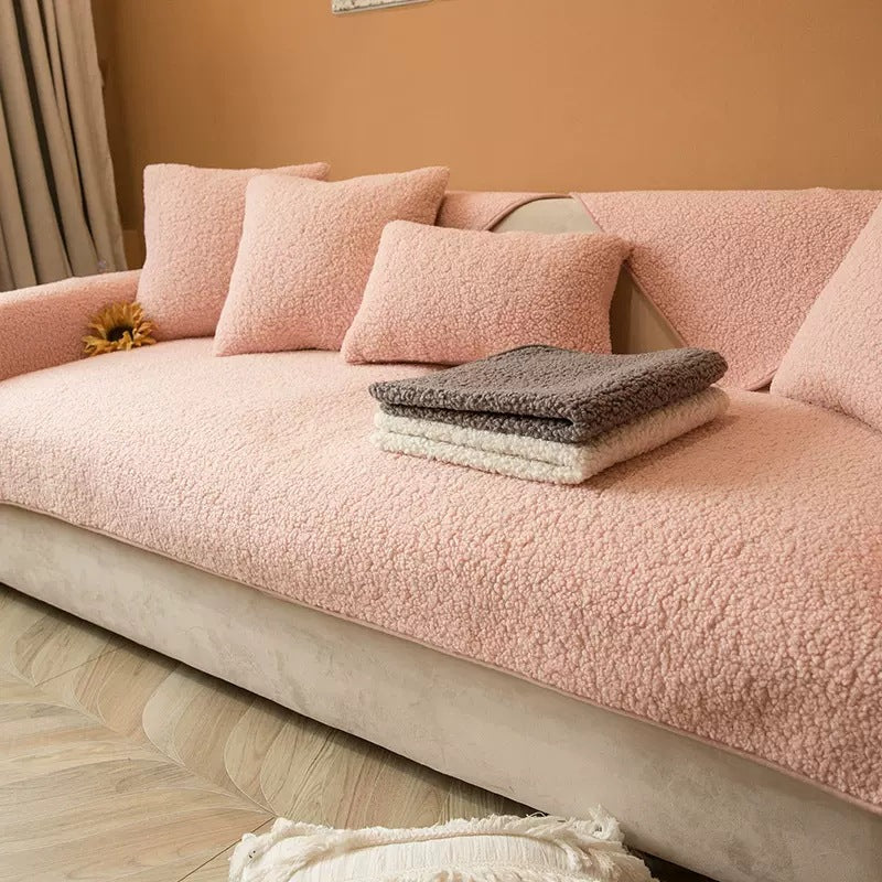 Cozy Teddy Sofa Covers — Soft Texture, Protective Fit
