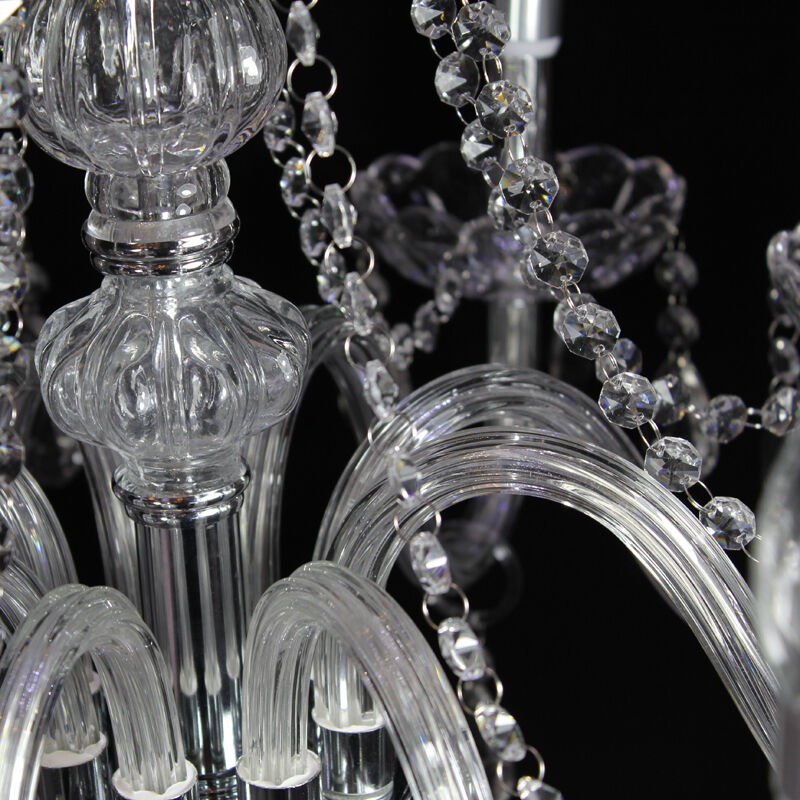 Silva Luxury Candlestick Clear Crystal Chandelier | ventumra