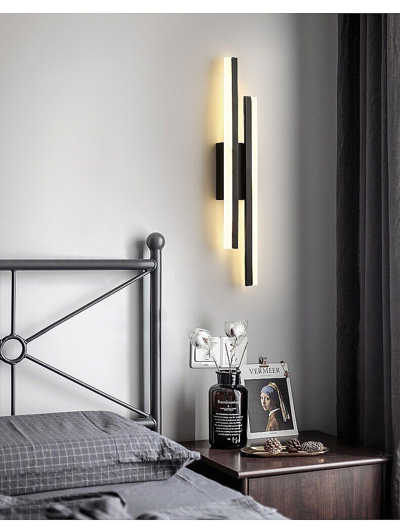 Stripe Pattern LED Wall Lamp for Hallways and Living Areas