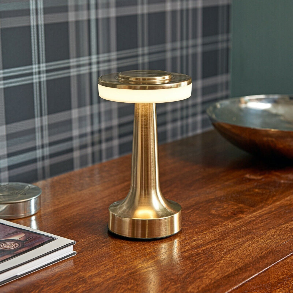 NovaBar Retro Bar Table Lamp Sleek Chrome Finish Accent