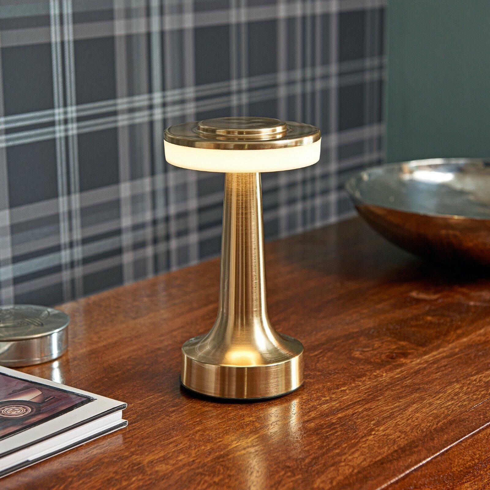 NovaBar Retro Bar Table Lamp Sleek Chrome Finish Accent