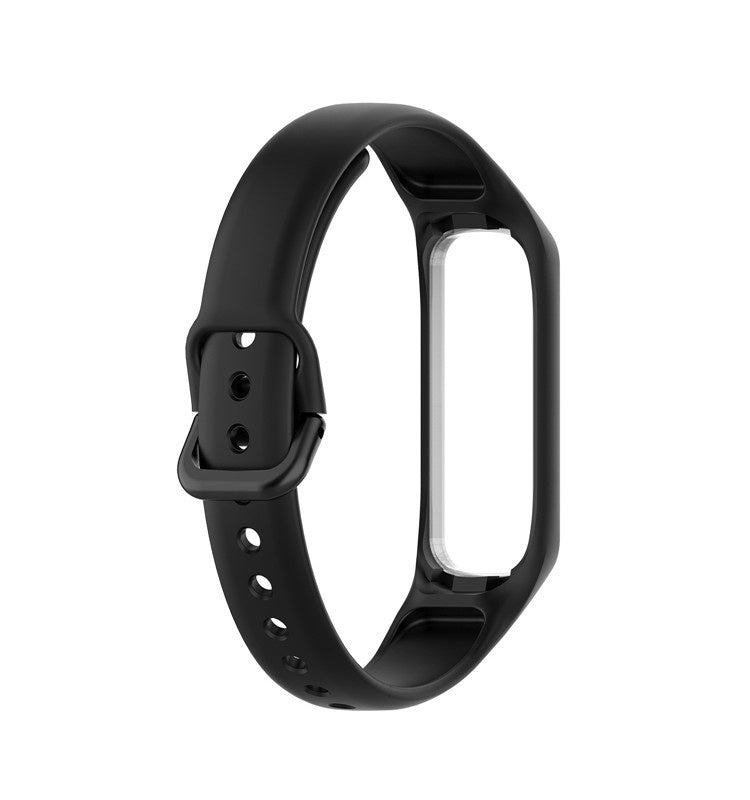 Zamienny pasek z czarnego silikonu do Samsung Galaxy Fit 2 | Ventumra