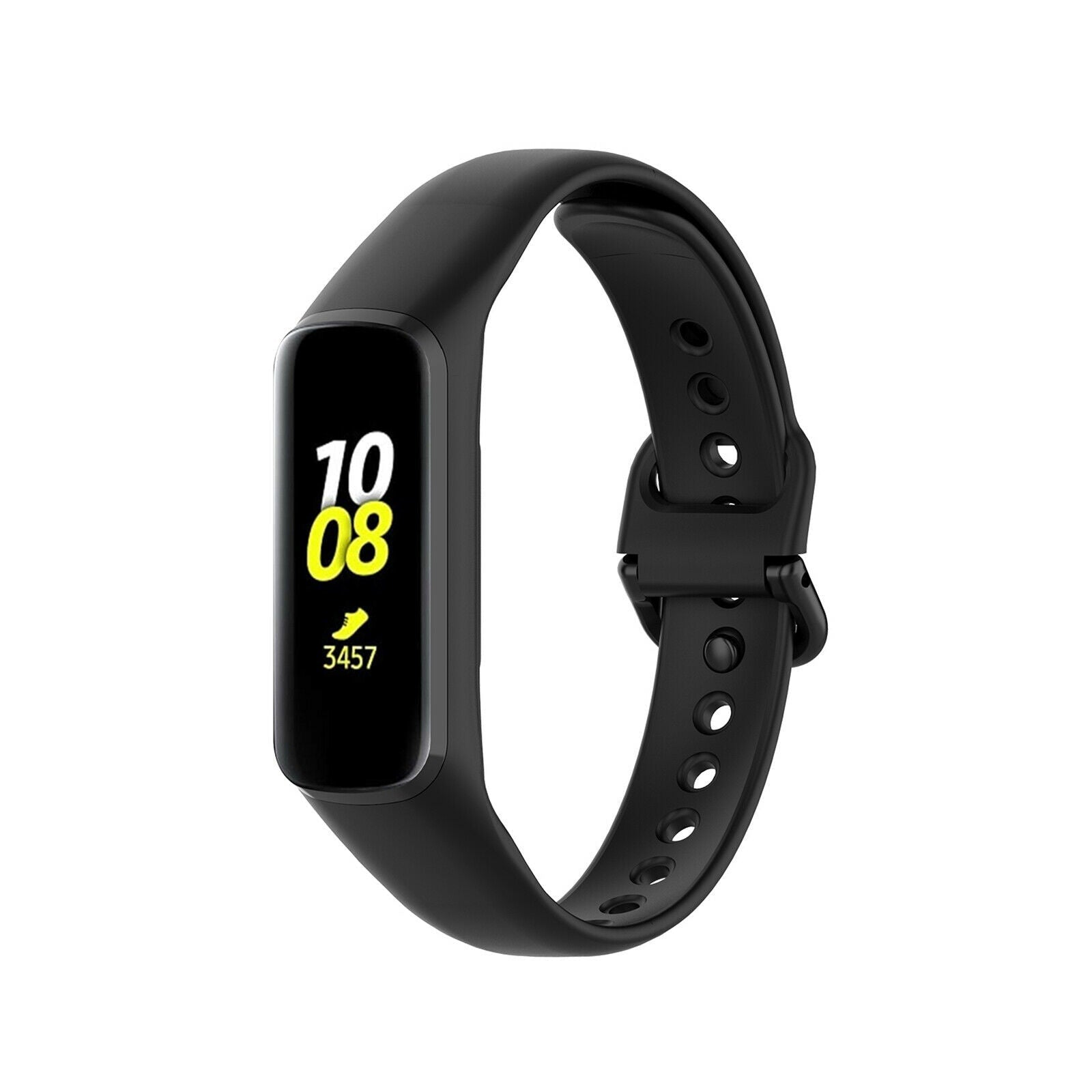 Zamienny pasek z czarnego silikonu do Samsung Galaxy Fit 2 | Ventumra