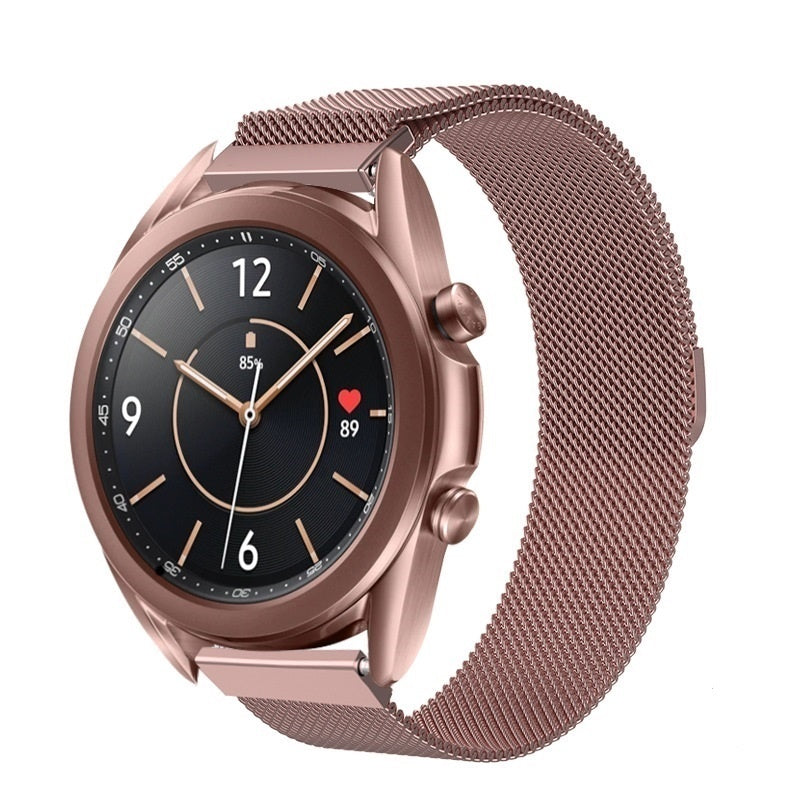 سوار ميلانيزي باللون الوردي لساعة Samsung Galaxy Watch 3 مقاس 41 مم | فينتومرا