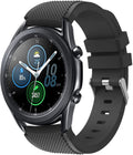 سوار سيليكون أسود لساعة Samsung Galaxy Watch 3 مقاس 45 مم للاستخدام اليومي | فينتومرا