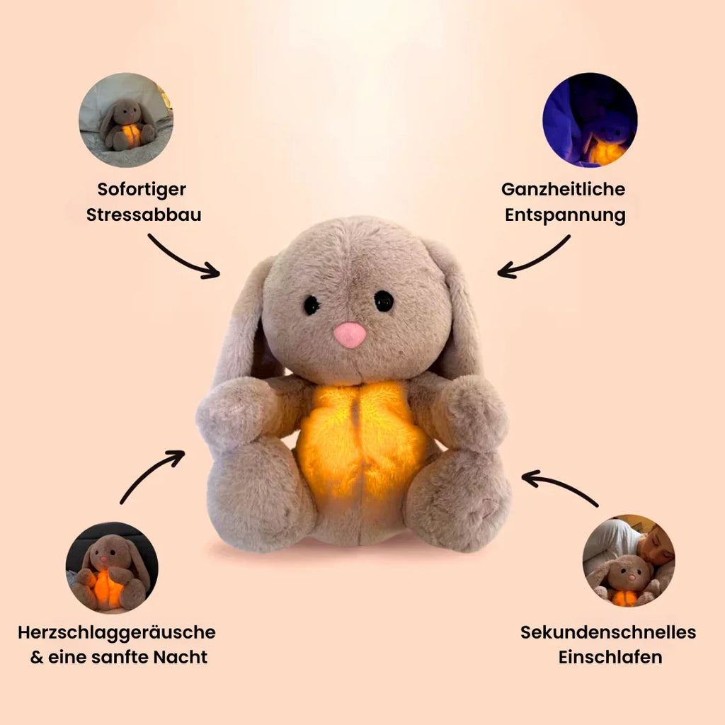 SleepBunny Plush Bunny — Calming Breathing Motion Companion