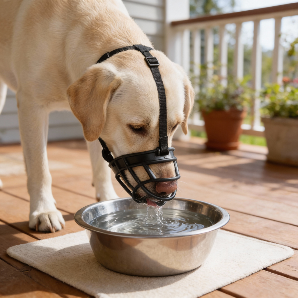 SecureFit Breathable Dog Muzzle for Biting & Barking Control | ventumra