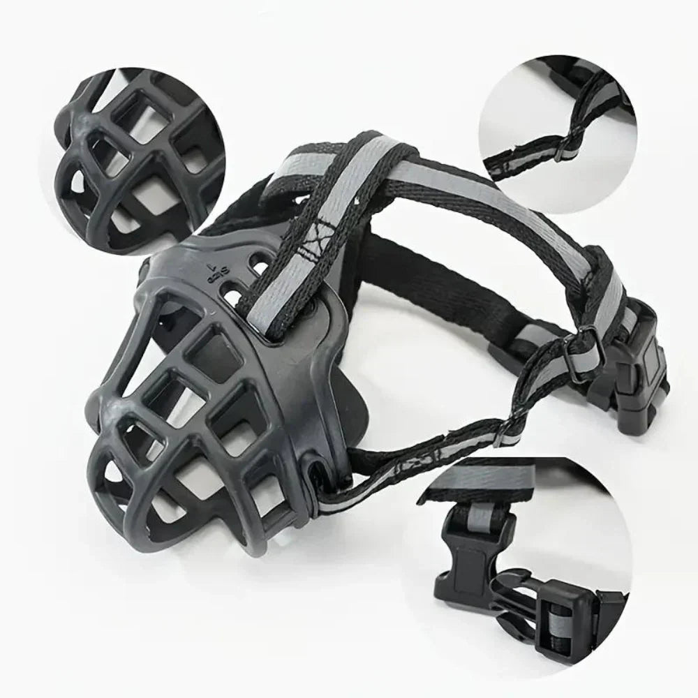 SecureFit Breathable Dog Muzzle for Biting & Barking Control | ventumra