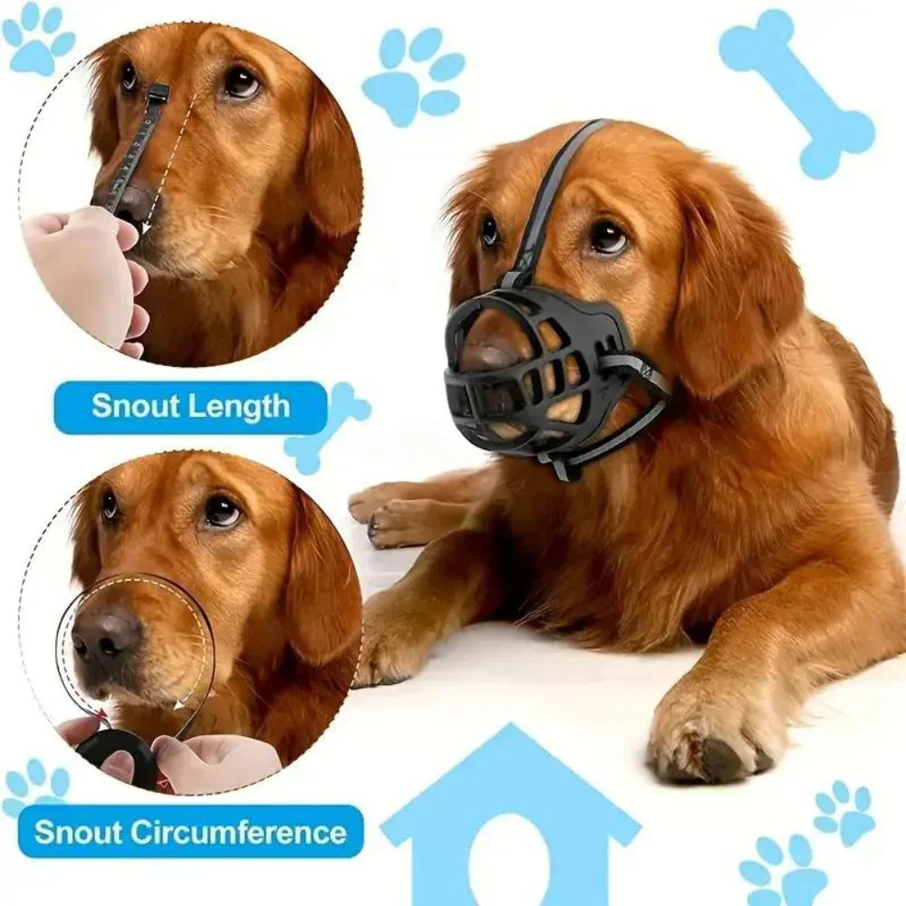 SecureFit Breathable Dog Muzzle for Biting & Barking Control | ventumra