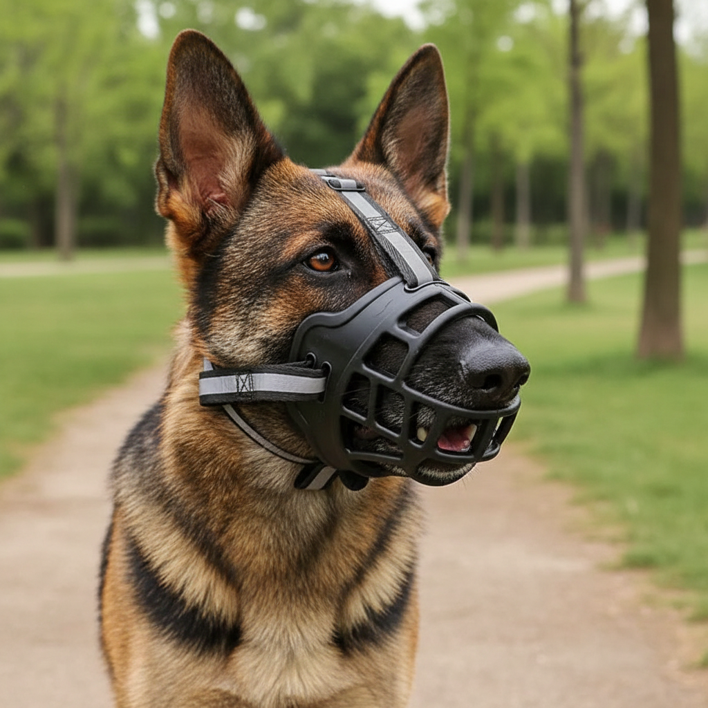 SecureFit Breathable Dog Muzzle for Biting & Barking Control | ventumra