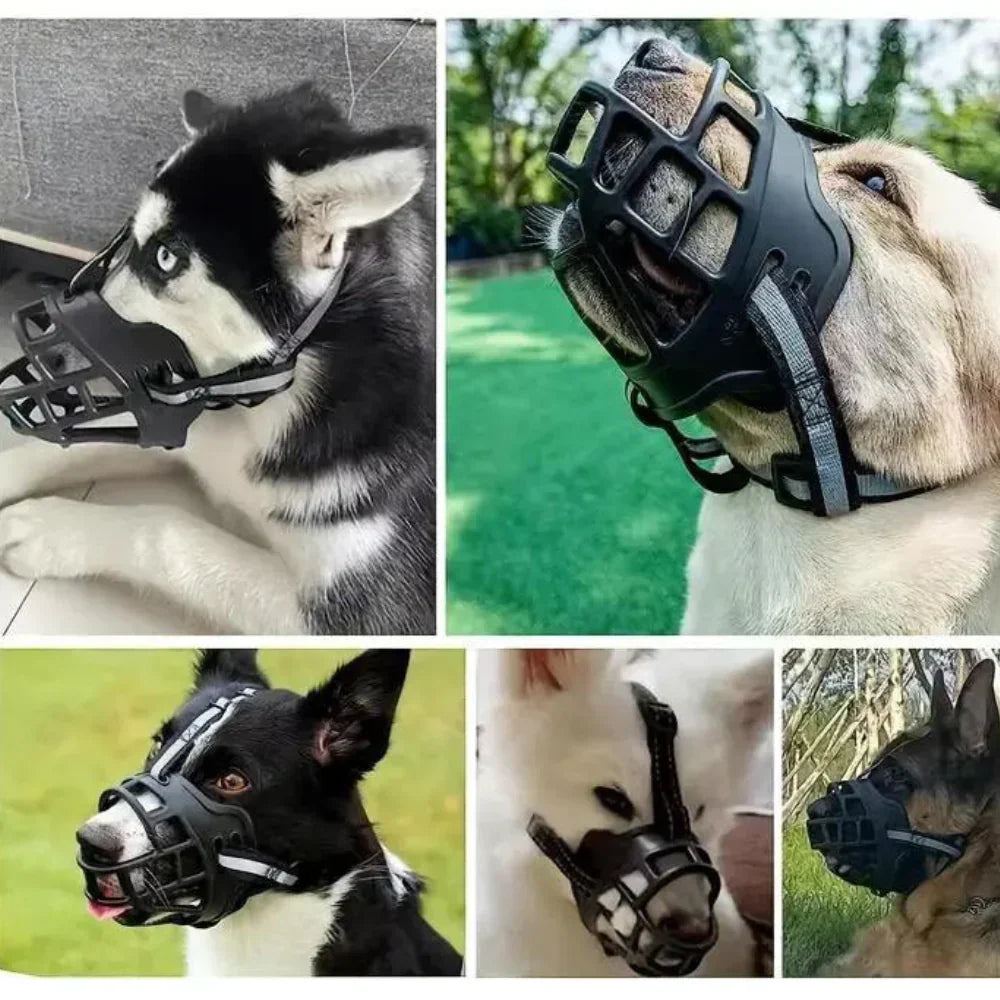 SecureFit Breathable Dog Muzzle for Biting & Barking Control | ventumra