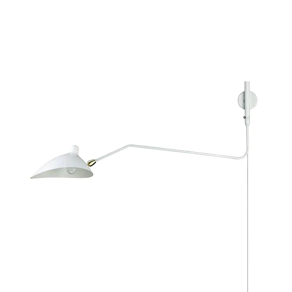 Adjustable Long Arm Metal Wall Sconce with Rotating Shade | Ventumra