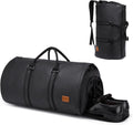 Convertible PU Leather Garment Duffel – Carry-On Weekender Suit Travel Bag | ventumra