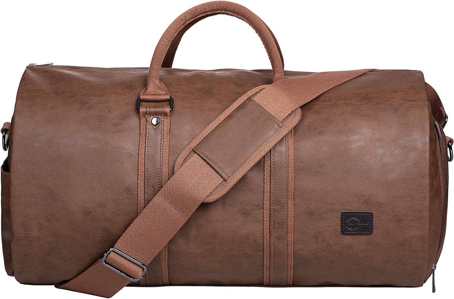 Convertible PU Leather Garment Duffel – Carry-On Weekender Suit Travel Bag | ventumra