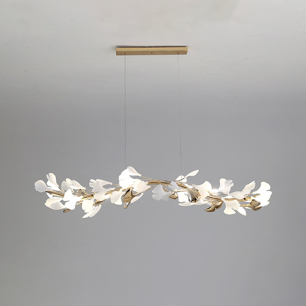 Olivia  Modern Art Deco Metal & Ceramic Chandelier, Gold | ventumra