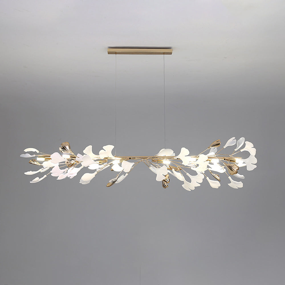 Olivia  Modern Art Deco Metal & Ceramic Chandelier, Gold | ventumra