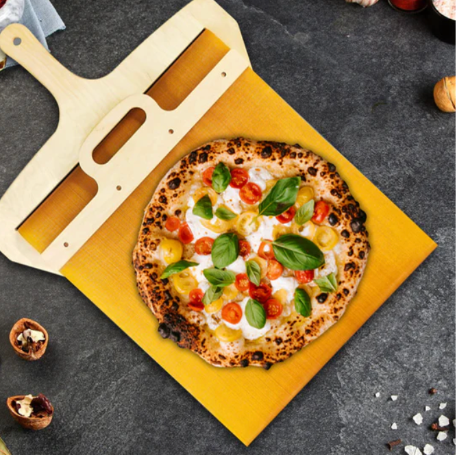 Italian Birch Pizza Peel with Sliding Mechanism | ventumra
