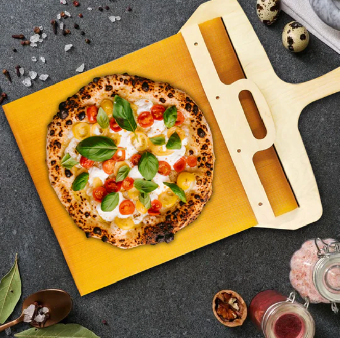 Italian Birch Pizza Peel with Sliding Mechanism | ventumra