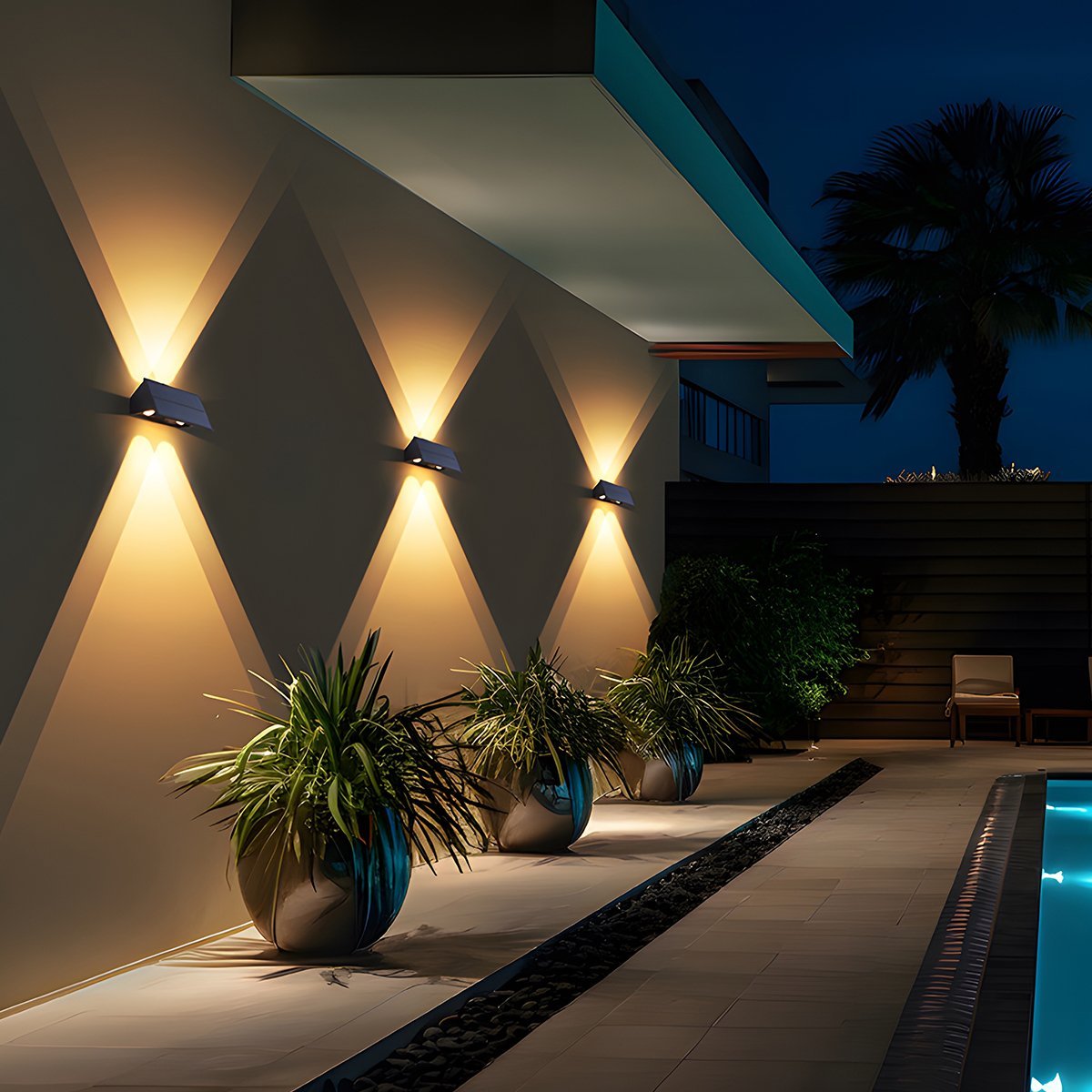 Solar Geometric Up Down Wall Light | Ventumra