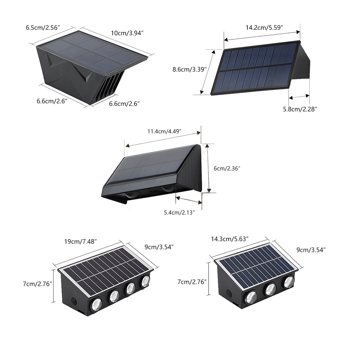 Solar Geometric Up Down Wall Light | Ventumra