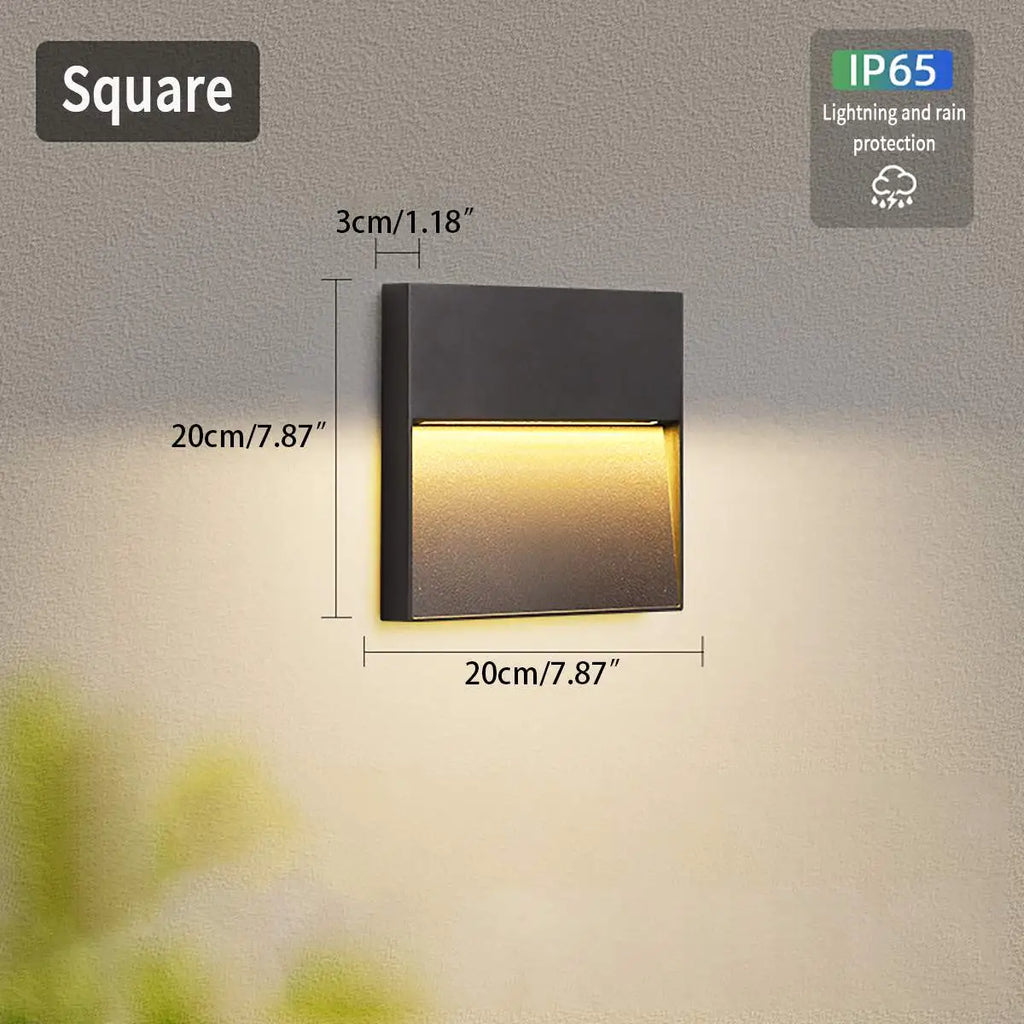 Round Or Square Outdoor Waterproof Wall Light | Ventumra