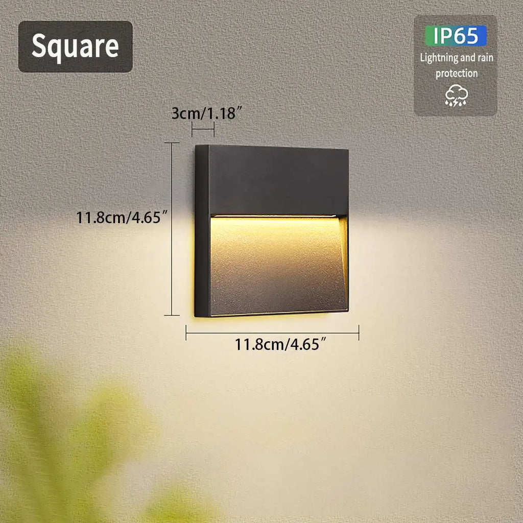 Round Or Square Outdoor Waterproof Wall Light | Ventumra
