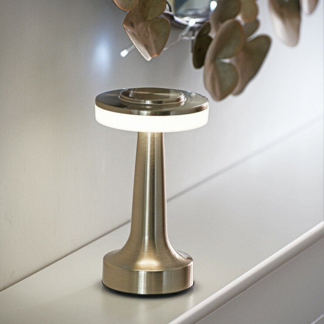 NovaBar Retro Bar Table Lamp Sleek Chrome Finish Accent