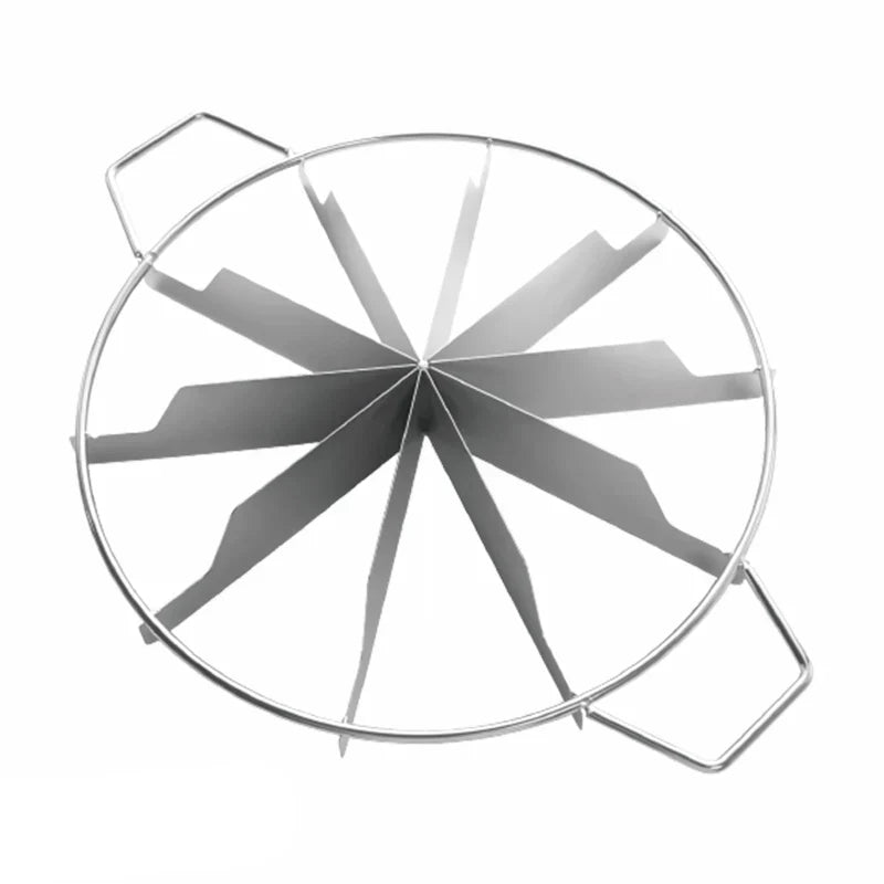 Stainless Steel Precision Cake Cutter — Adjustable 4–10 Portions