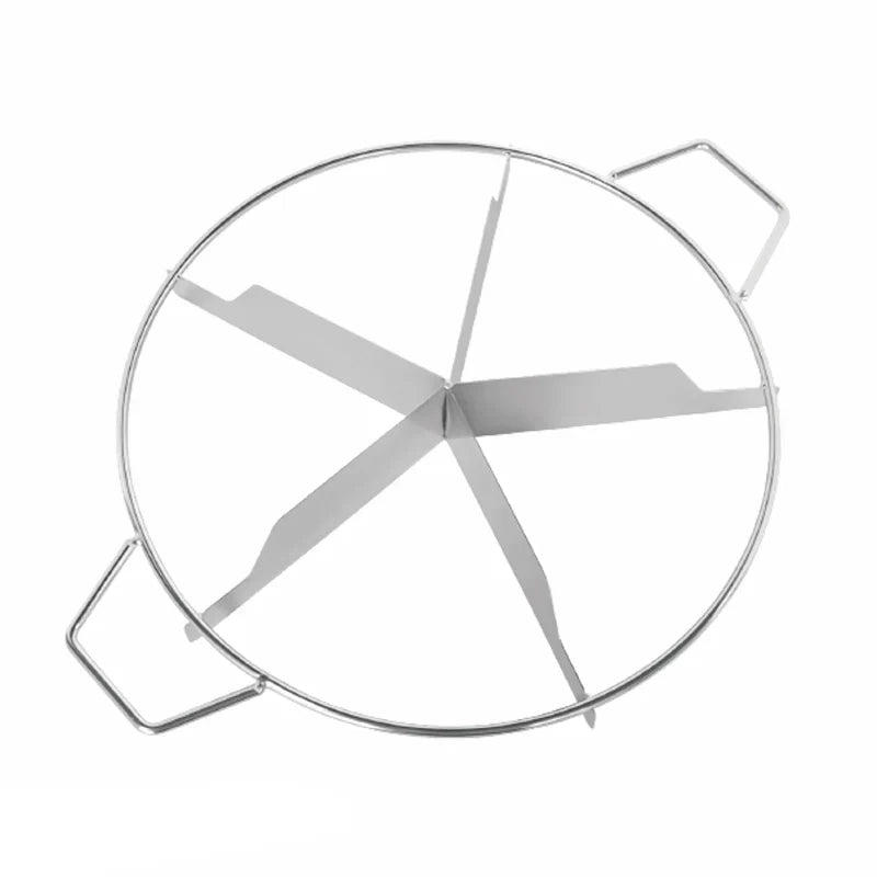 Stainless Steel Precision Cake Cutter — Adjustable 4–10 Portions