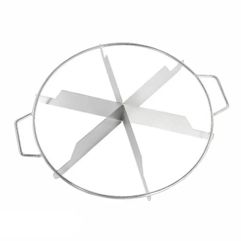 Stainless Steel Precision Cake Cutter — Adjustable 4–10 Portions
