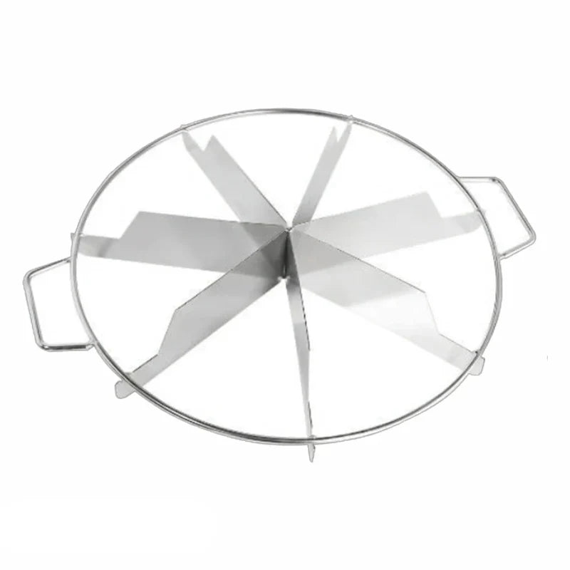 Stainless Steel Precision Cake Cutter — Adjustable 4–10 Portions