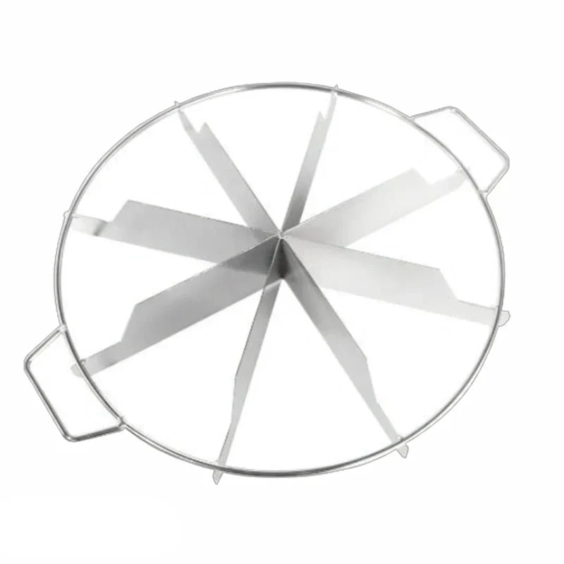Stainless Steel Precision Cake Cutter — Adjustable 4–10 Portions