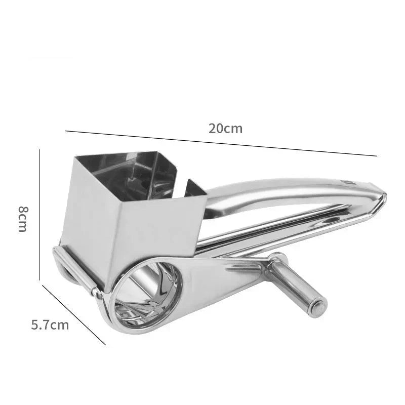 Küchenzauber Stainless Steel Kitchen Grater — 3 Cutting Attachments