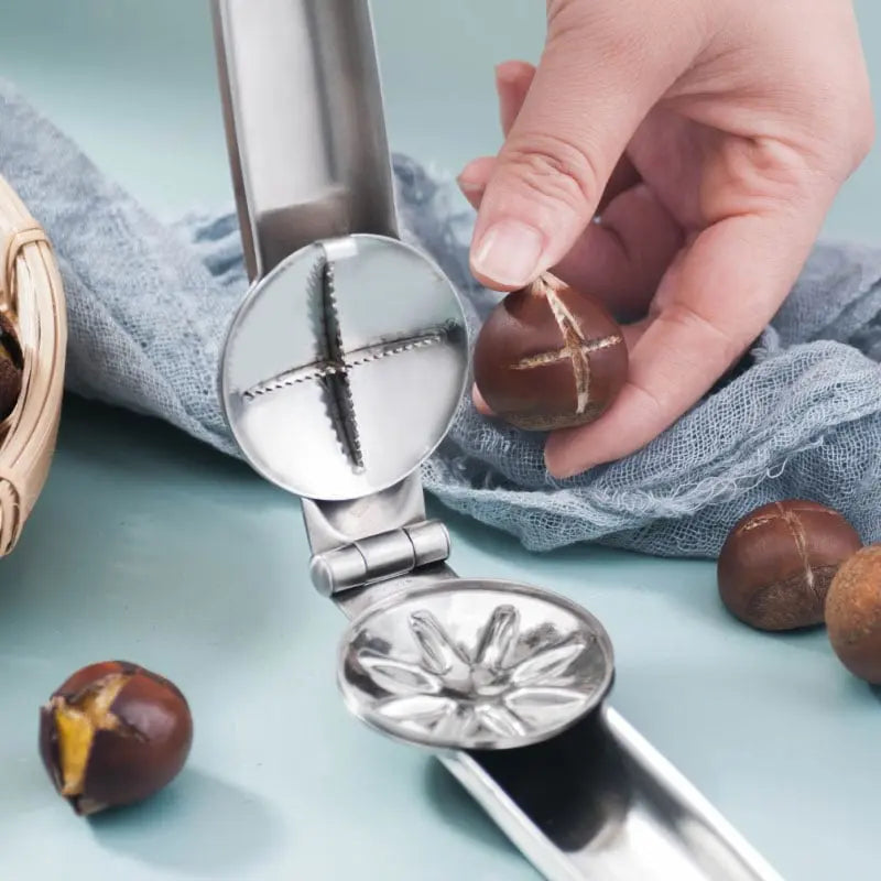 Stainless Steel Nutcracker for Chestnuts - Easy Peeling | ventumra