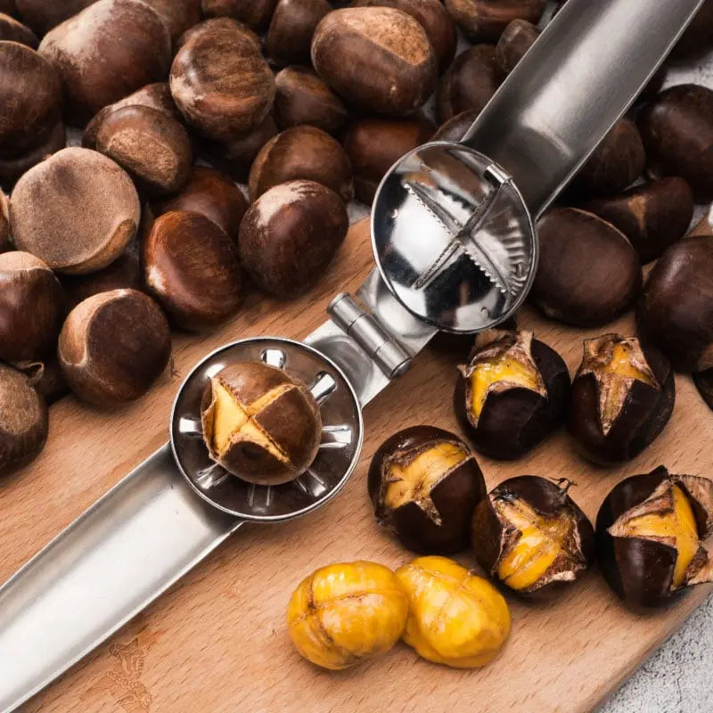 Stainless Steel Nutcracker for Chestnuts - Easy Peeling | ventumra