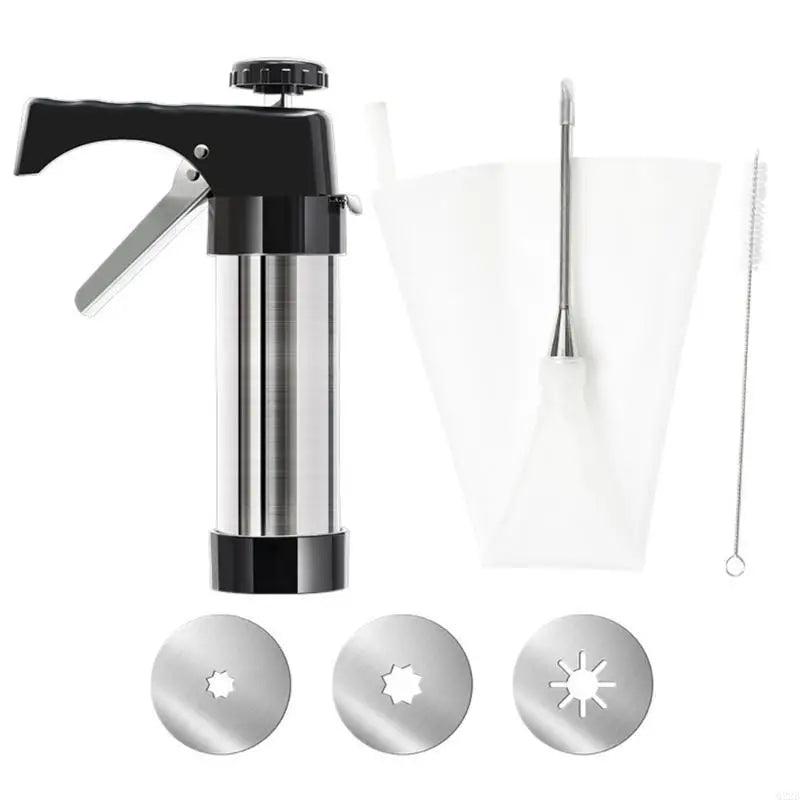 Stainless Steel Cookie Press & Cake Decorating Tool
