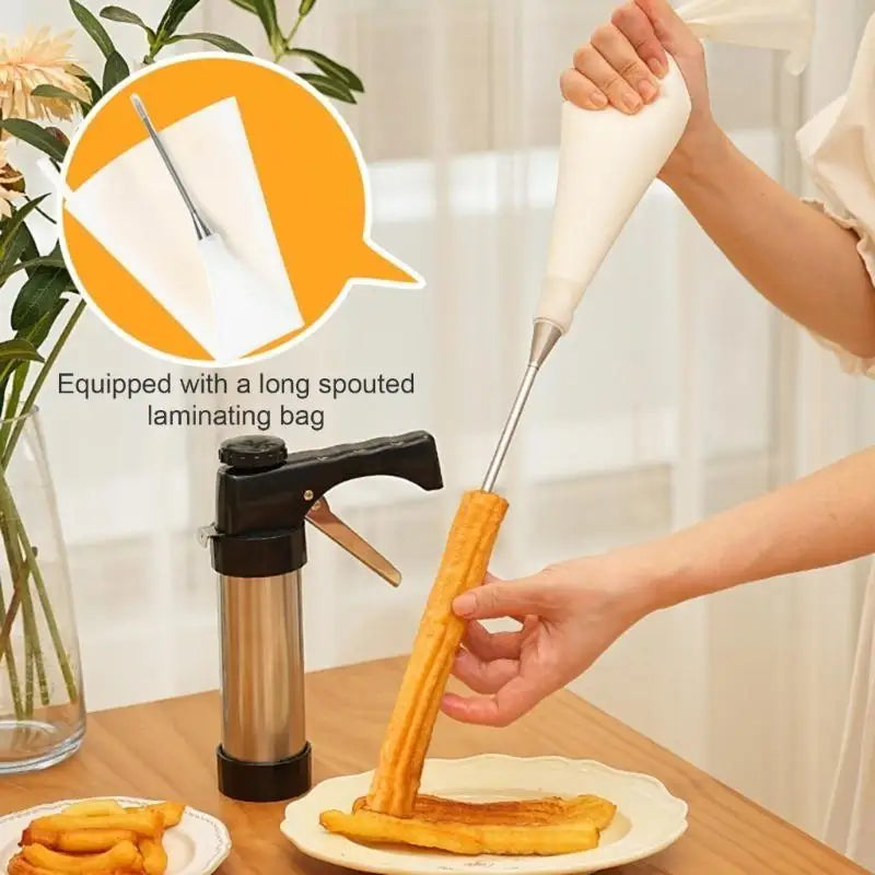 Stainless Steel Cookie Press & Cake Decorating Tool