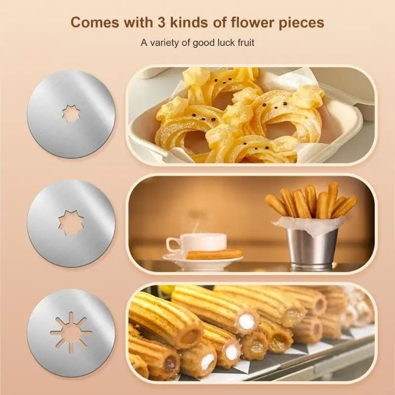 Stainless Steel Cookie Press & Cake Decorating Tool