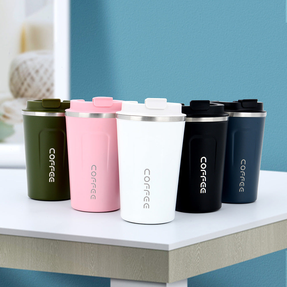 Stainless Steel Thermal Travel Mug — Double-Wall Coffee Cup