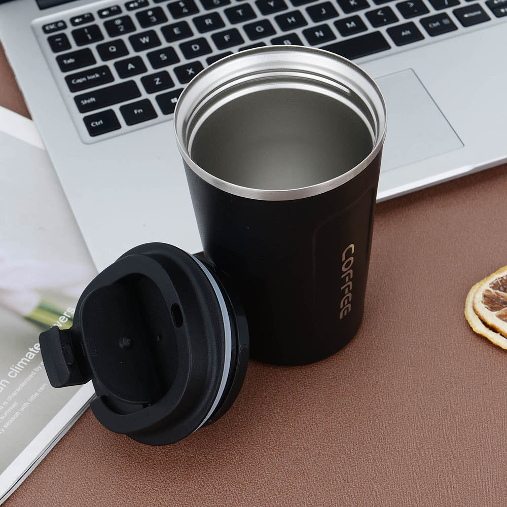 Stainless Steel Thermal Travel Mug — Double-Wall Coffee Cup