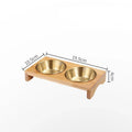 Stainless Steel and Bamboo Serving Set — Elegant Tableware