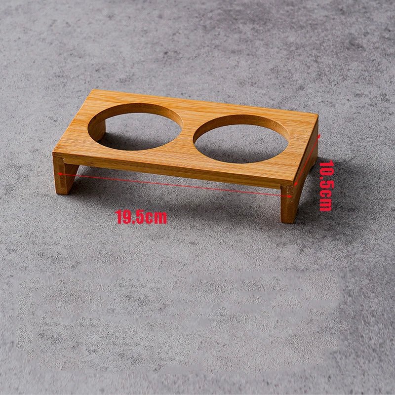 Stainless Steel and Bamboo Serving Set — Elegant Tableware